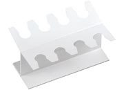 gbc Portatimbri lineari in metallo, 8 posti Bianco.