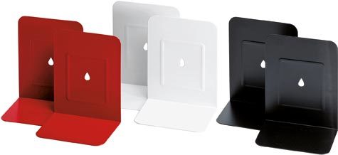 gbc Reggilibro in coppia. in metallo BLU, formato: 13,5x17,5 cm.