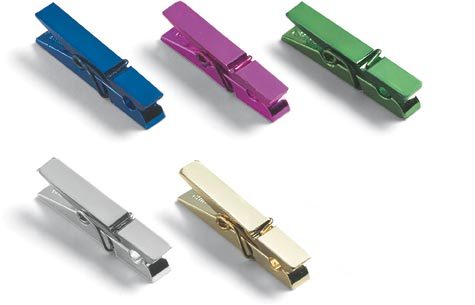 gbc Mini clip mollette multiuso, 35 mm Scatola di 20 mini clip colori assortiti.