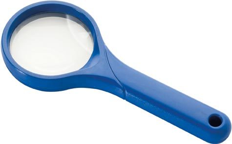 gbc Lente di ingrandimento diametro 7,5 cm, 5 ingrandimenti in plastica.