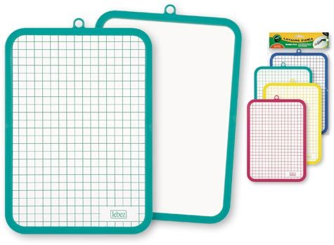 gbc Lavagna scrivibile a secco double face un lato bianco e uno quadrettato.