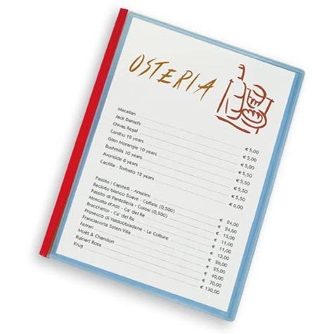 gbc Portamen�, 4 pagine in crystal PVC semirigido bordo NERO, formato A4 (210x297mm).