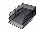 gbc Portacorrispondenza in rete metallica NERO.