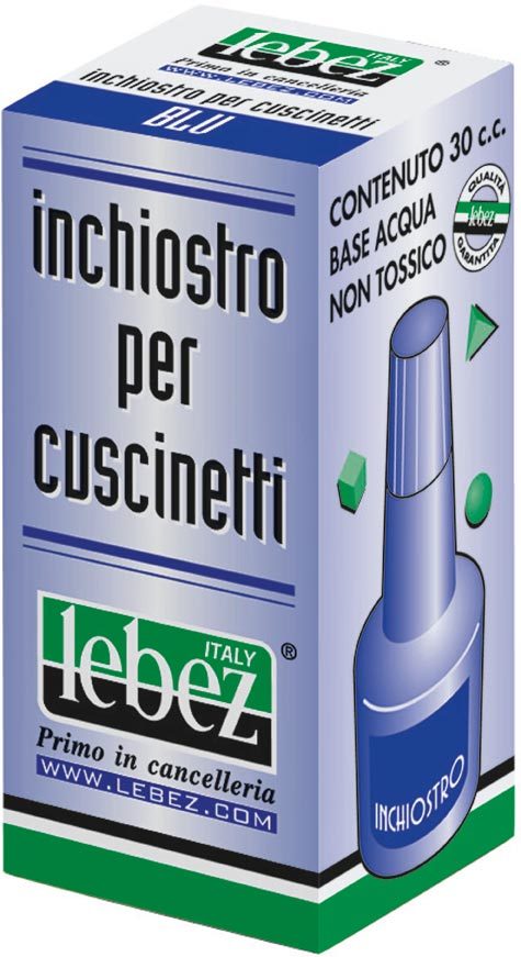 gbc Inchiostro per cuscinetti a base acqua, non tossico BLU.