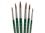 gbc Pennello n� 10 in pura setola punta tonda, manico in legno LEB1557/10B