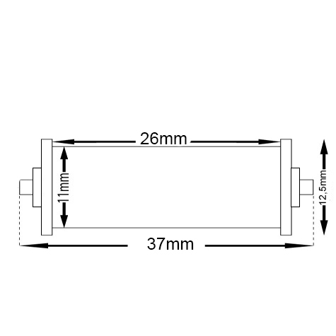 gbc Rullino inchiostratore per prezzatrice prima lebez art.203 rullino inchiostrato di ricambio per prezzatrice prima lebez art.203, mm 11-13x25-29.