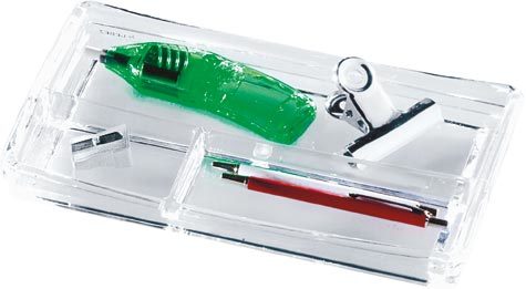 gbc Bacinella portatutto in acrilico Formato: 21x2,5x12cm.