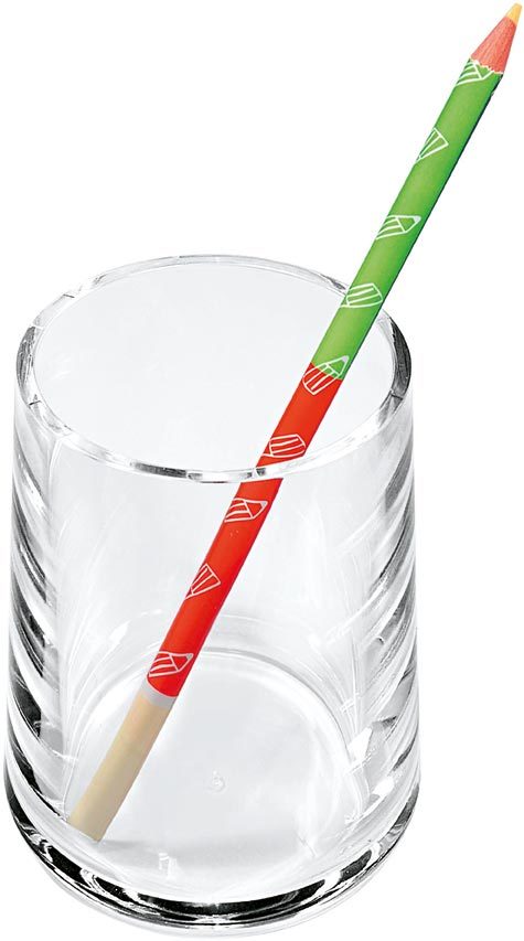 gbc Bicchiere portapenne in acrilico Formato: 7x10 cm.