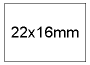 gbc Etichette per prezzatrice 22x16mm LEB172.