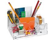 gbc Desk organizer in acrilico con dispenser portanastro Formato: 20x9x12 cm.