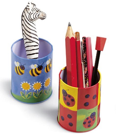 gbc Bicchiere portapenne in metallo   .