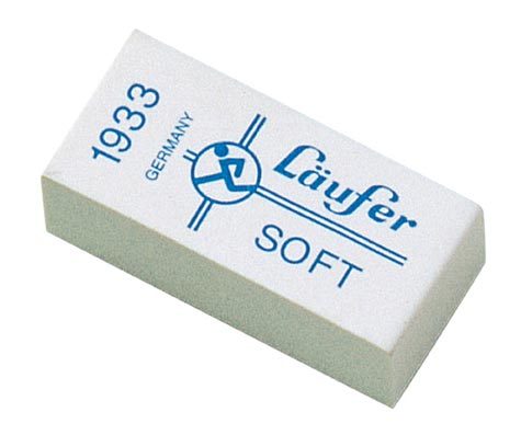 gbc Gomma SOFT L�ufer, in plastica per matite e pastelli Prodotto originale tedesco. MADE IN GERMANY.