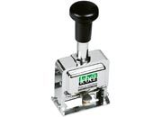 gbc NumeratoreAutomatico, 6cifre, 12ripetizioni, articolo206 in acciaio, altezza cifre 5 mm LEB206L