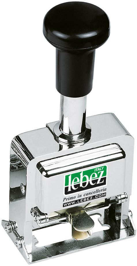 gbc NumeratoreAutomatico, 10cifre, 2ripetizioni, articolo207 in acciaio, altezza cifre 5 mm.