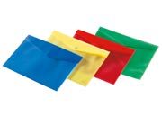 gbc Busta con doppia tasca in PPL polipropilene con chiusura in velcro COLORI ASSORTITI. Formato A4: 33x24,5 cm.