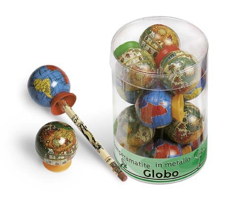 gbc Globo mappamondo diametro 4cm con temperamatite.