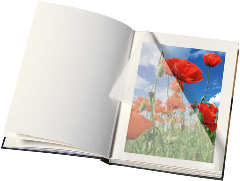 gbc Album foto con 50 fogli in cartoncino+velina. Formato 30x33cm Possibilit di inserire foto di vari formati. Rilegatura a libro cartonata rigida in tessuto VERDE.