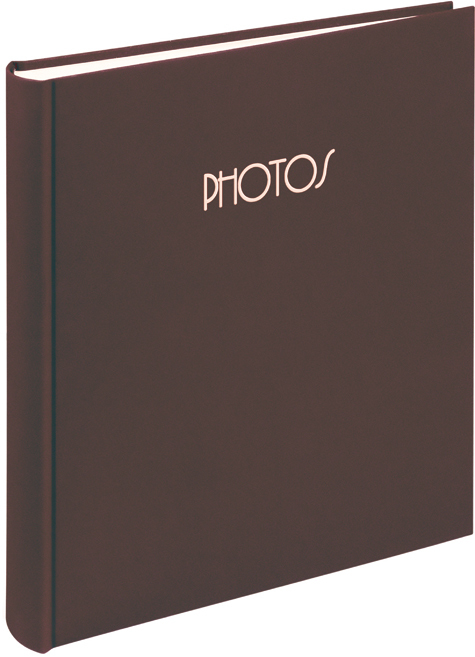 gbc Album foto con 50 fogli in cartoncino+velina. Formato 30x33cm Possibilit di inserire foto di vari formati. Rilegatura a libro cartonata rigida in tessuto MARRONE.