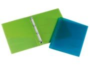 gbc Raccoglitore 4 anelli diametro 15 mm, con tasca interna Colori assortiti, formato: 25x31cm.