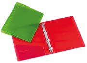 gbc Raccoglitore 4 anelli diametro 30 mm, con tasca interna Colori assortiti, formato: 25x31cm LEB2524ASS