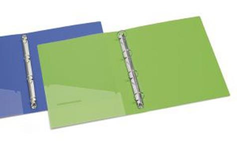 gbc Raccoglitore in polipropilene con 4 anelli, diametro 15 mm con tasca interna. Formato 25x31cm. Assortiti in 12 colori.