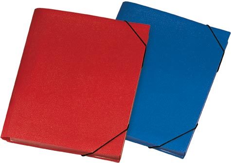 gbc Portadocumenti in PP con elastico, 13 scomparti con targhette indicatrici Nero, formato: 24x33,5x3 cm.