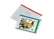 gbc Busta trasparenti in PVC con portaetichetta e chiusura a pressione Formato: 390x290 mm. Colori assortiti LEB2568