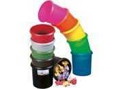 gbc Cestino gettacarte LAUFER in polipropilene ROSSO, capacit 18 litri, altezza 31 cm, diametro 31cm LEB26504