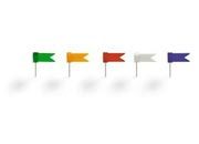 gbc Bandierine indicatrici. Gambo in acciaio 2.5 cm Rosso.