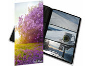 gbc Album foto a tasca per 96 foto. Ogni facciata contiene 3 foto 10x15cm Formato volume 17,5x32,5cm. Copertina con soggetto -purple sunset-. Copertina in polipropilene flessibile. Fogli porta foto di color nero.