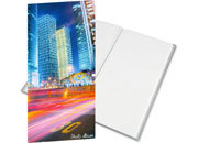 gbc Album foto a tasca per 96 foto. Ogni facciata contiene 3 foto 10x15cm Formato volume 17,5x32,5cm. Copertina con soggetto -urban nightlife-. Copertina in polipropilene flessibile. Fogli porta foto di color bianco.