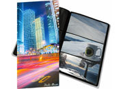 gbc Album foto a tasca per 96 foto. Ogni facciata contiene 3 foto 10x15cm Formato volume 17,5x32,5cm. Copertina con soggetto -urban nightlife-. Copertina in polipropilene flessibile. Fogli porta foto di color nero.