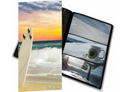 gbc Album foto a tasca per 96 foto. Ogni facciata contiene 3 foto 10x15cm Formato volume 17,5x32,5cm. Copertina con soggetto -surf-. Copertina in polipropilene flessibile. Fogli porta foto di color nero.