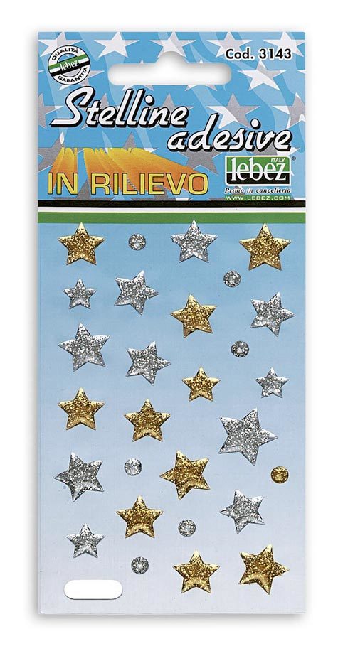  Cartoleria & cancelleria Stelline adesive oro-argento - gbc  3143 - ebottega 3143