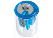 gbc Temperamatite in plastica ad 3 fori punta lunga, punta jumbo, punta standard. Con container in plastica trasparente LEB348