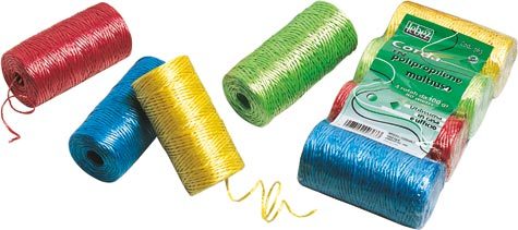 gbc Corda in polipropilene multiuso, 90 m Confezione da 4 rotoli da 100 gr, colori assortiti.