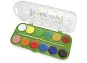 gbc Acquerelli, 12 pastiglie diametro 3cm, con pennello LEB4018