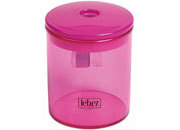 gbc Temperamatite in platica EISEN ad 1 foro corpo contenitore in plastica trasparente. Altissima qualit� tedesca. Colori disponibili: verde, arancio, blu, rosa. (Codice 412B) LEB412