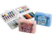 gbc Colori set dell’artista 41 pezzi il set comprende 6 pennarelli, 12 colori a olio, 8 acquerelli, 12 pastelli, pennello, tavolozza e valigeta in plastica formato 17x12x6cm.