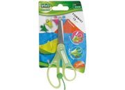 gbc Forbice a sforzo ridotto, con punta tonda, 13cm lama in acciaio. Impugnatua personalizzabile. In blister.