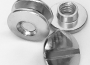 gbc Viti sepolte nichelate, lunghezza 2mm tornite, diametro 5mm, una testa fissa ed una mobile LEB5002