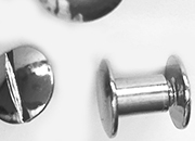 gbc Viti sepolte nichelate, lunghezza 7mm tornite, diametro 5mm, una testa fissa ed una mobile LEB5007