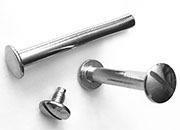 gbc Viti sepolte nichelate, lunghezza 70mm tornite, diametro 5mm, una testa fissa ed una mobile LEB50070