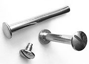 gbc Viti sepolte nichelate, lunghezza 80mm tornite, diametro 5mm, una testa fissa ed una mobile.