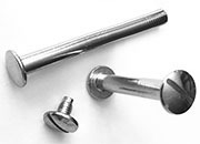 gbc Viti sepolte nichelate, lunghezza 95mm tornite, diametro 5mm, una testa fissa ed una mobile LEB50095