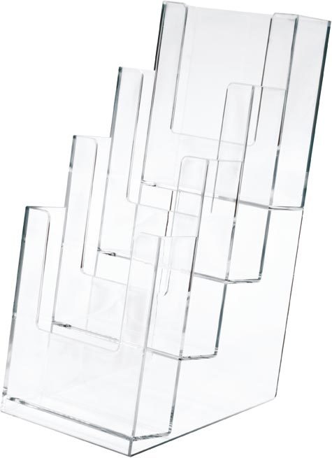 gbc Portadepliant e cataloghi in plastica trasparente, scatola singola Formato: 11x24 cm, profondit. 14 cm.