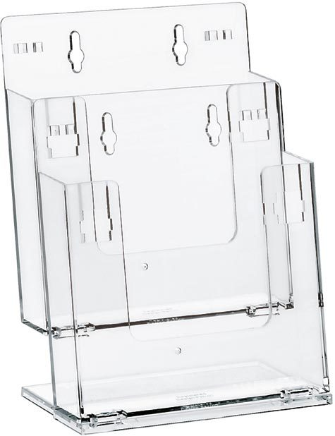 gbc Portadepliant e cataloghi componibili in plastica trasparente Due scomparti pi base, formato: 23x27 cm, profondit. 7 cm.