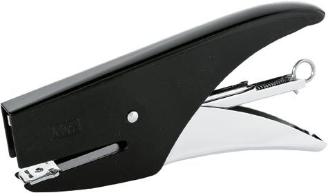 gbc Cucitrice a pinza in metallo, monta il punto 11 cuce fino a 16 fogli. Profondit di cucitura 4,5cm. Colori in assortiti.