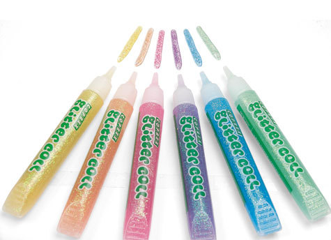 gbc Colla Glitter Coll GEL COLORS da 10,5 ml colori pastello Assortiti, lavabile, non tossica.