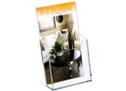 legatoria Portadepliant plexiglass A5, 1 scomparto TRASPARENTE. Porta cataloghi a singolo scomparto, da tavolo o appendibile, formato: 17x20cm, profondit. 4cm. Lo scomparto contiene fino a 35mm di spessore WERprpa5